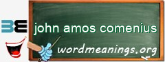 WordMeaning blackboard for john amos comenius